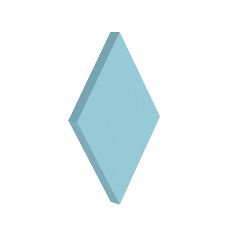 Basotect Foamly Diamond - 4.Pastellfarben - Blau, 60x35cm, 5cm