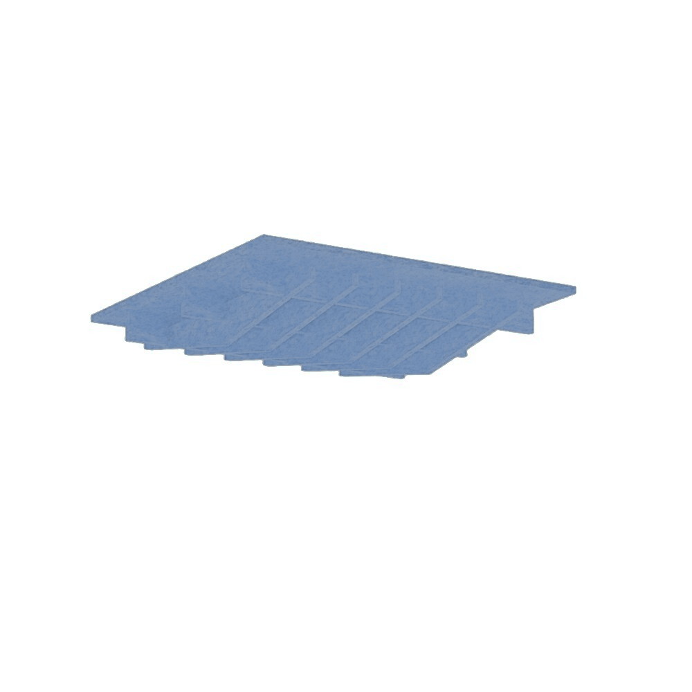 4 x Akustik-Deckenplatte T.3 ~ 1,44 m2 - 7. Blue