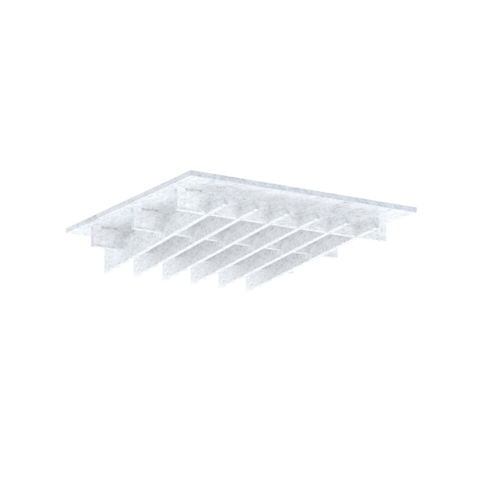 4 x Akustik-Deckenplatte T.4 ~ 1,44 m2 - 2. White Marble