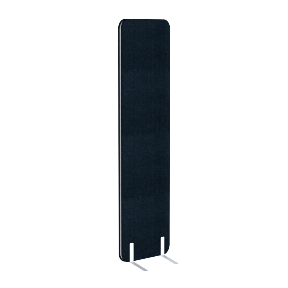 Akustikwand Pro.Felt W.1 - 14. Black, Stahlfuß – Weiß W.L.1