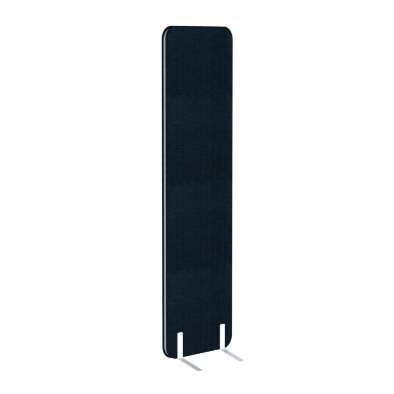 Akustikwand Pro.Felt W.1 - 14. Black, Stahlfuß – Weiß W.L.1