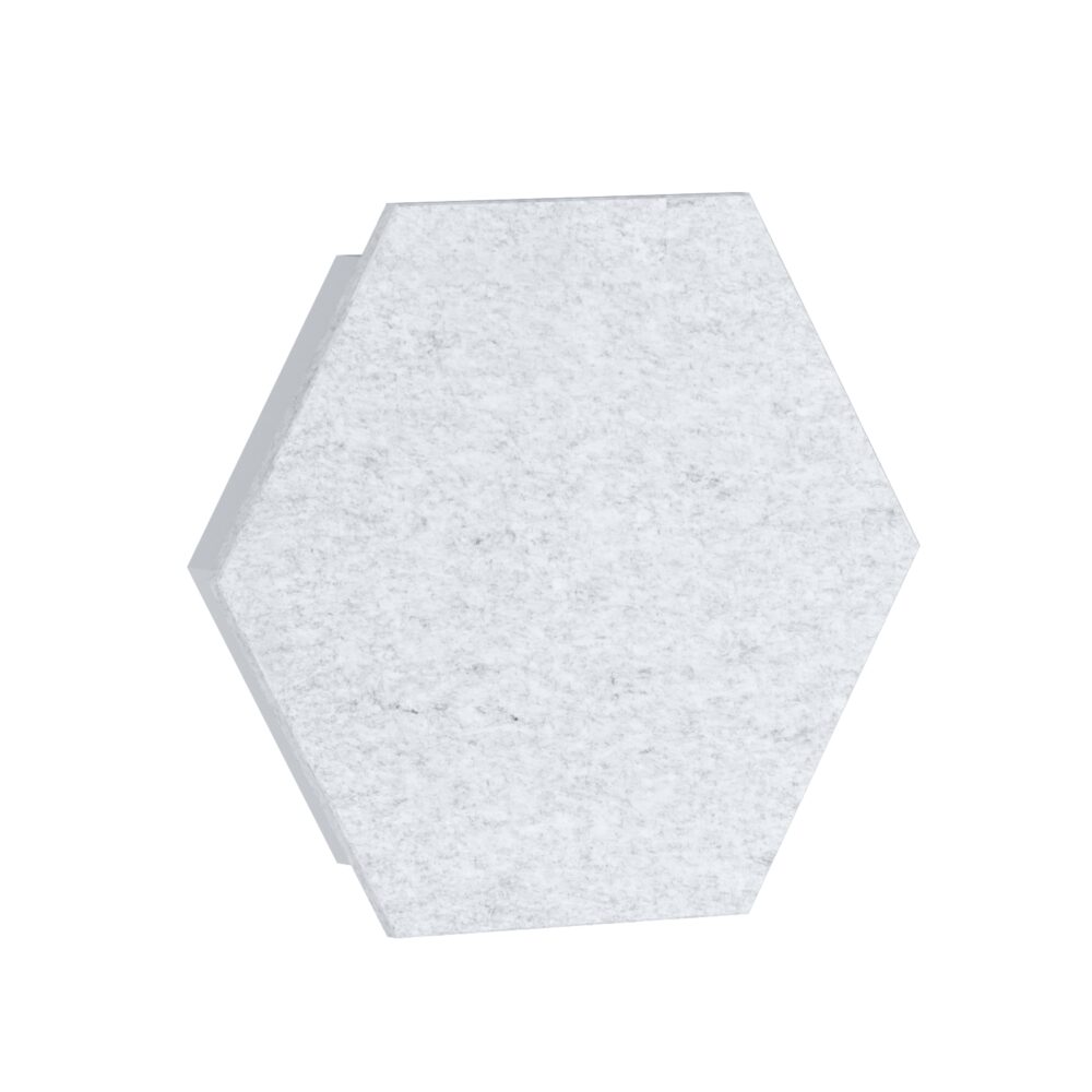 Akustikplatte Pro.Felt E.5 Hexagon - 2. White Marble, E.XL.5: 658 mm x 569 mm