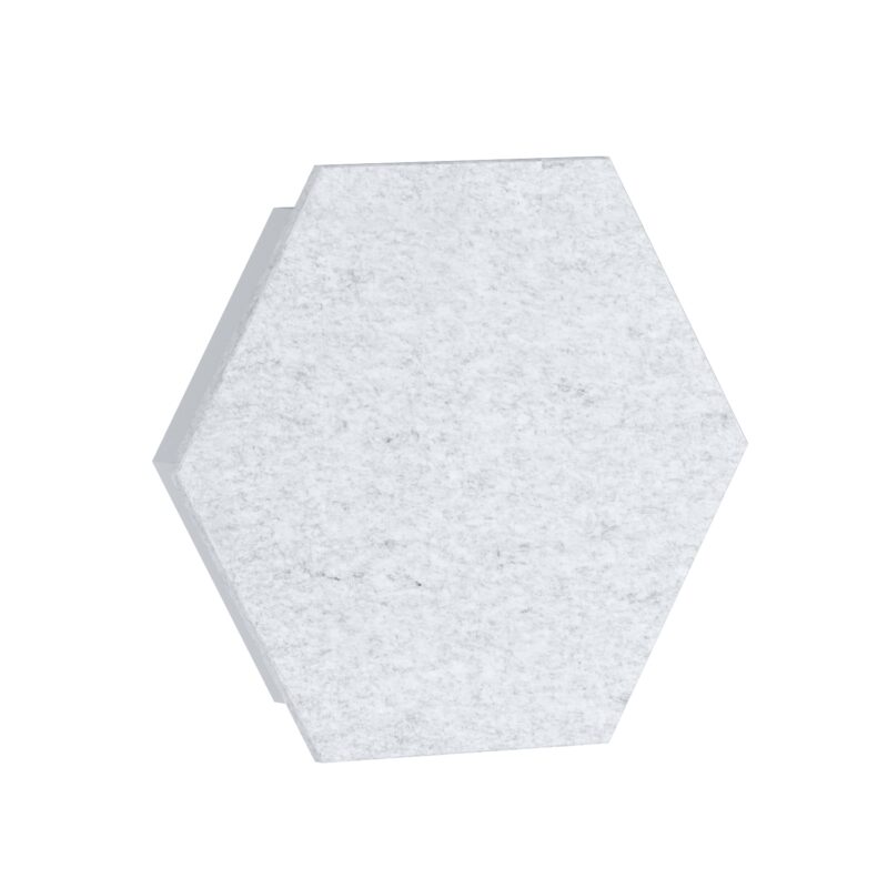 Akustikplatte Pro.Felt E.5 Hexagon - 2. White Marble, E.XL.5: 658 mm x 569 mm
