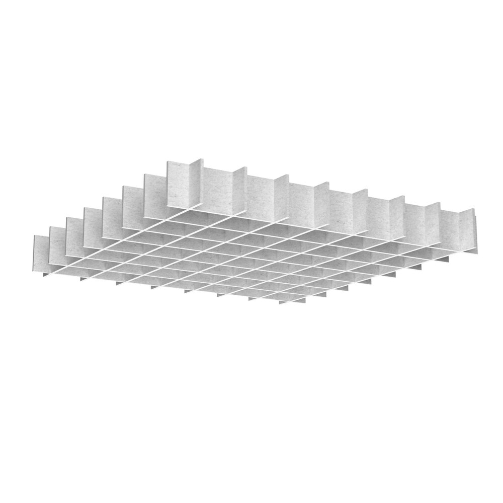 Akustikplatten für die Decke - Baffle C.1 - 2. White Marble, C.XL.1: 150×150 cm