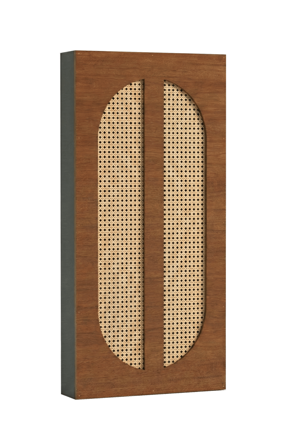 AbFuser Rattan Radio 100 x 50 cm - Brown