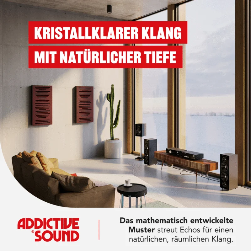 AbFuser-Infografik - klarer Klang ohne übermäßigen Nachhall