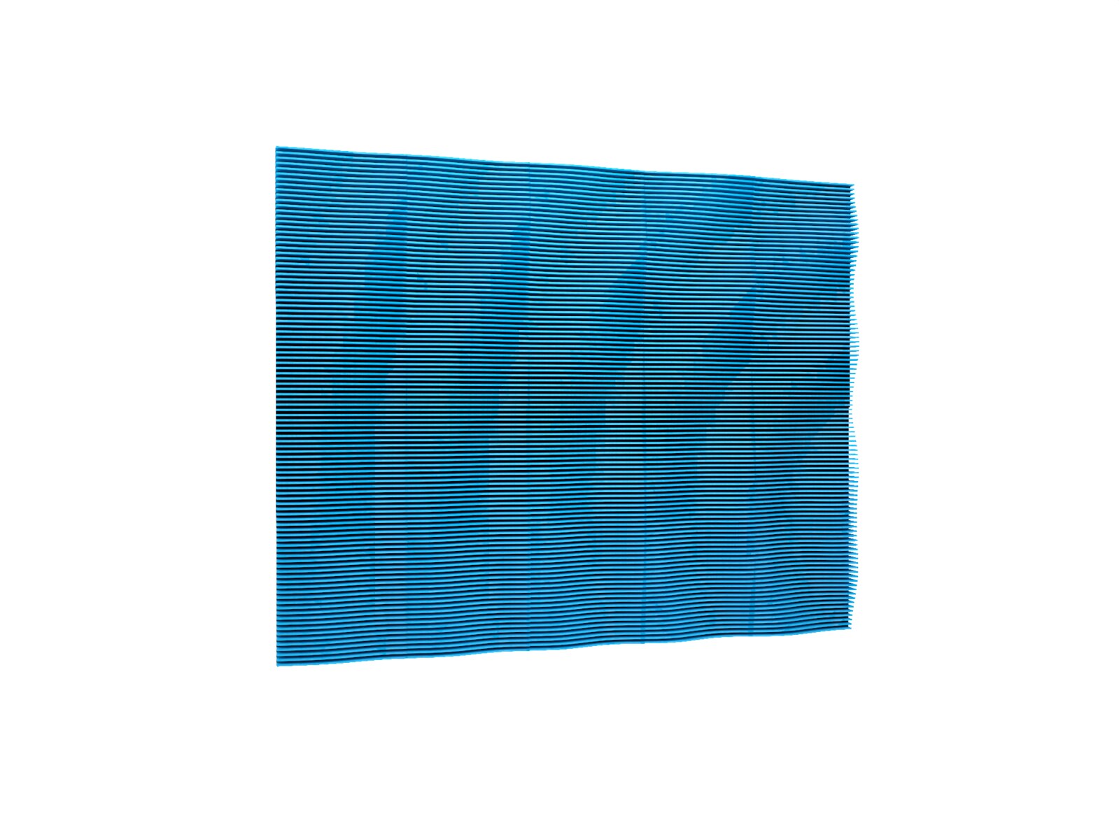 Pro.Felt Wave - parametrisches Akustikpaneel in der Farbe Deep Ocean