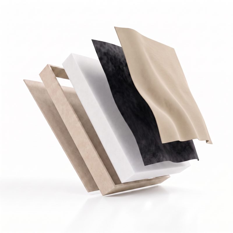 Absorber Standard - Querschnitt der Konstruktionslagen
