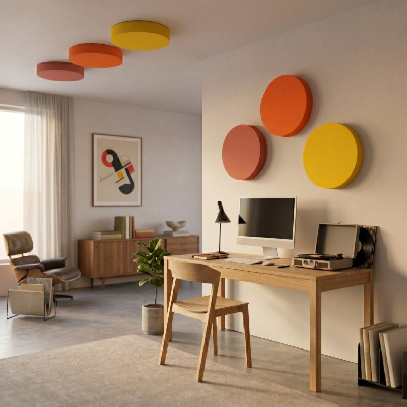 Foamly Circle in einem Wohnzimmer mit Heimkino