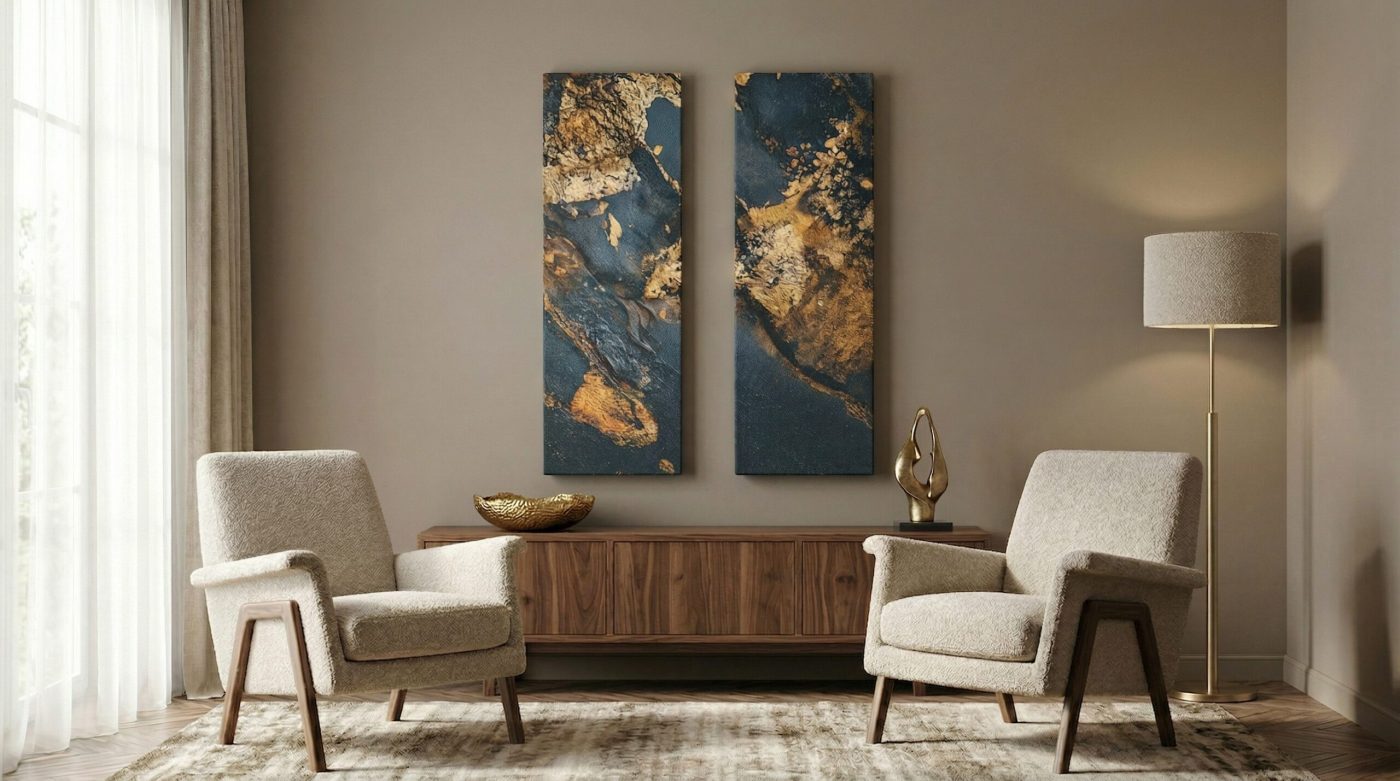 Vertikale Formate 148 × 50 cm aus der Kollektion Rich Gold