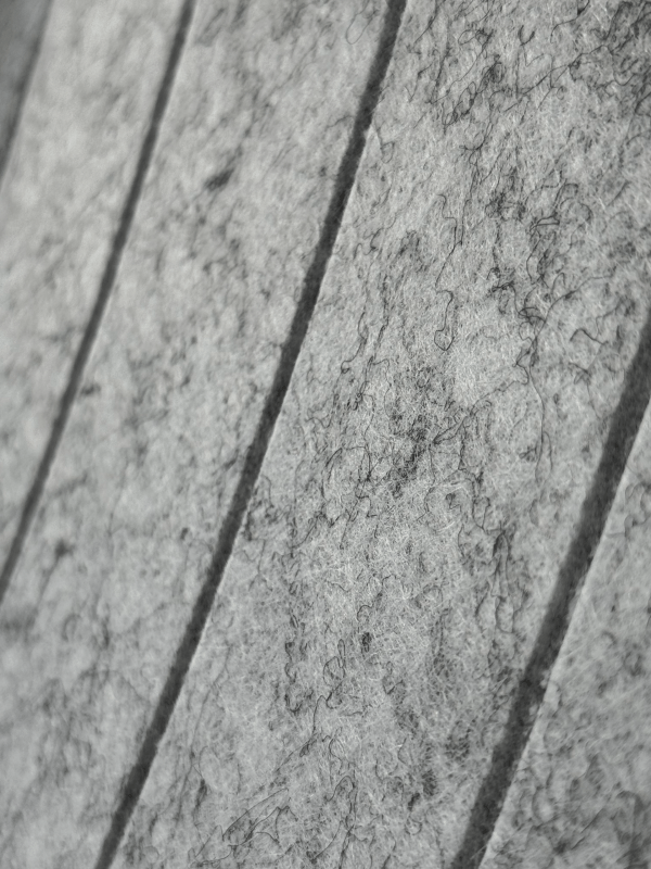 Detail der weichen Filzstruktur